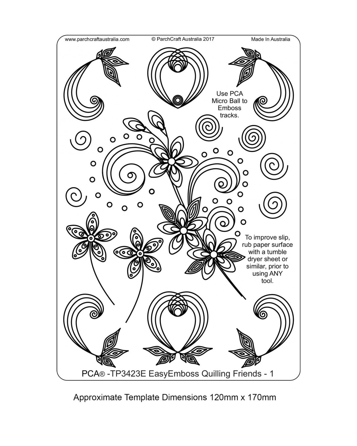 tp3423e easyemboss quilling friends - 1 - parchment worldwide